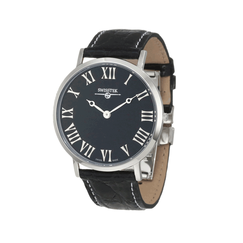 Swisstek Slim-Tek Timepiece SK21202G CrBk - SwisstekWatches